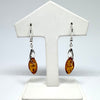 Exquisite Amber and Silver Hanging Earrings