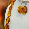 Amazing Baltic Amber Necklace, Matching Earrings