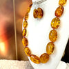 Amazing Baltic Amber Necklace, Matching Earrings