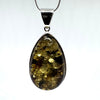 Large Green Amber Pendant