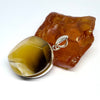One of a Kind Butter Amber Pendant