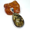 Large Green Amber Pendant