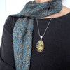 Large Green Amber Pendant
