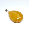 Large Butter Amber Drop Pendant