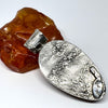 One of a Kind Two Colour Amber Pendant