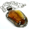 Baltic Amber Pendant in Medieval Silver Setting