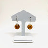 Amber Ball Earrings (14mm)