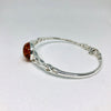 Amber and Silver Bracelet Inspired by Celtic Tradition