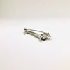 Amber and Silver Dachshund Pin