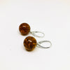 Amber Ball Earrings (14mm)