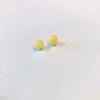 Amber Ball Studs (7 mm) in Butter