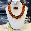 All Natural Amber Ball Necklace