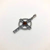 Celtic Cross Pendant with Amber