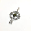 Baltic Amber Celtic Cross Pendant (Green or Cognac))