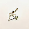 Music - Pendant in Silver and Amber