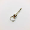 Amber and Silver Guitar Pendant