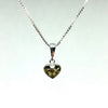 Small Amber Heart Pendant (Cognac or Green)