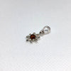 Delicate Silver Daisy with Amber