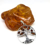 Tree of Life in a Circle Pendant