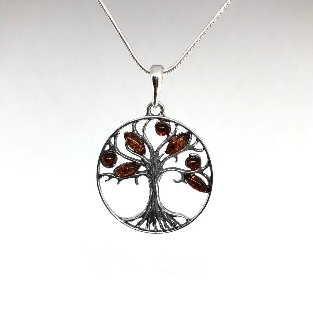 Tree of Life in a Circle Pendant
