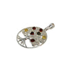 Amber and Silver "Tree of Life" Pendant
