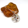 Amber and Silver "Tree of Life" Pendant
