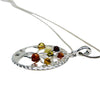 Tree of Life Pendant in Silver and Amber