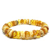 Baltic Amber Hewn Beads Bracelet #3
