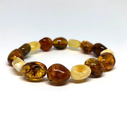 Amber Beaded Bracelet (Free Form)