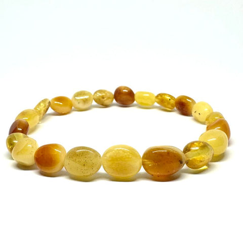 Amber Beaded  Bracelet ( different shades of Butter Amber)