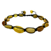 Baltic Amber Beaded Bracelet on Black Rope #2