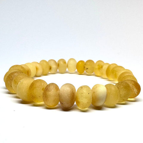 Butter and Citrine Amber Bracelet in Mat Finish