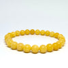 Butter Amber Ball Bracelet (8 mm)