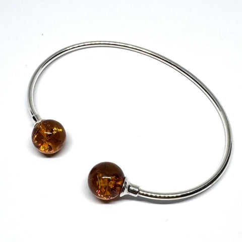 Two-Balls Silver Bracelet