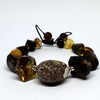 Amber Beaded Bracelet on Black Cord #2