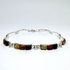 Tennis Bracelet in Silver with Amber in 3-Shades