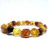 Baltic Amber Delicate Hewed Beads bracelet #2