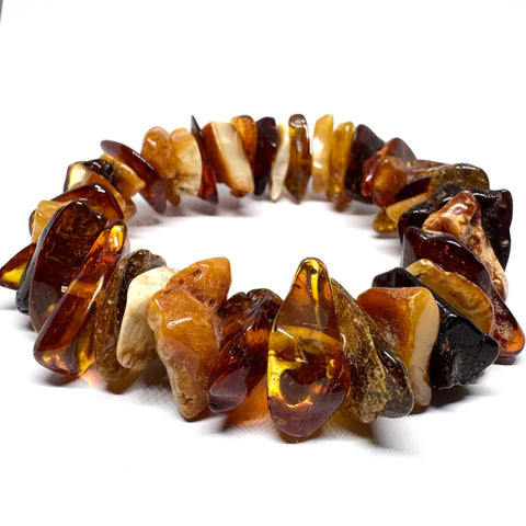 Amber Free-Form Multicolour Beaded Bracelet