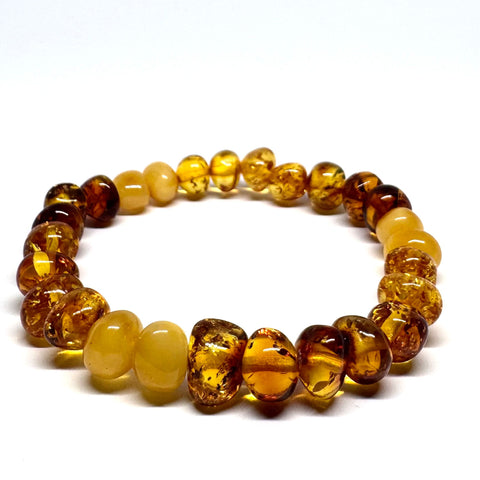 Mix Colours Baroque Style Amber Bracelet