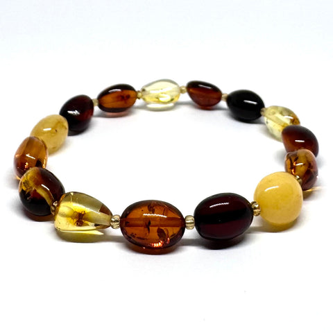 Amber Beaded Multicolour Bracelet #3