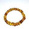 Cognac Amber Beaded Bracelet #3