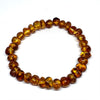Cognac Amber Beaded Bracelet #2