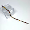 Tennis Bracelet in Multicolour Amber and Silver