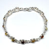 Daisy Silver Bracelet with Amber