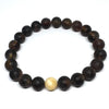 Black and Butter Amber Ball Bracelet