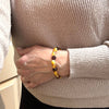 Baltic Amber Delicate Hewed Beads Bracelet #1