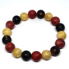 Amber and Coral Ball Bracelet in Mat
