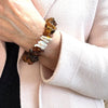 Amber Beaded Bracelet with Pearls