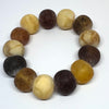 Big Amber Ball Bracelet in Matt