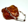 Amber and Silver Bracelet in Greek Style